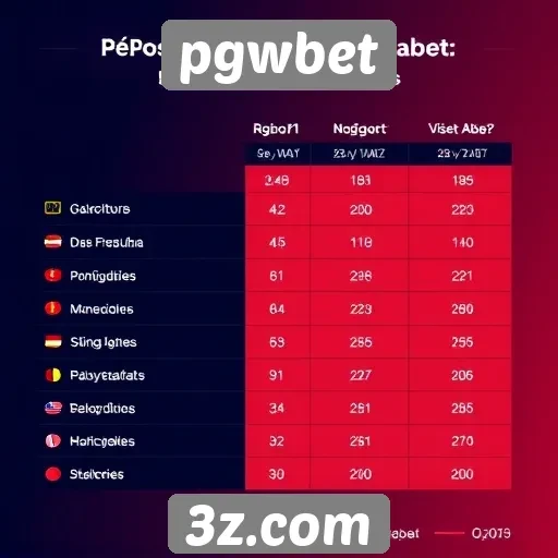 Comparativo de apostas entre pgwbet e concorrentes